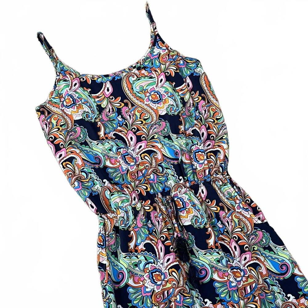 Tommy Bahama Womens Paisley Floral Multicolor Maxi Dress Size XS - Picture 2 of 5